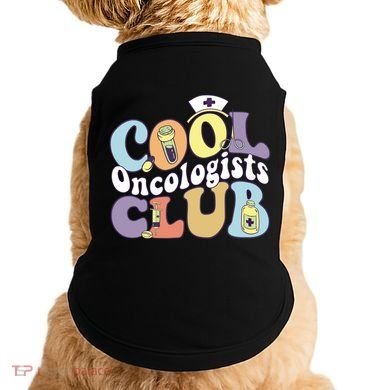 Cool Oncologists Club Oncology Practitioner Squad Groovy Gift Doggie Tank
