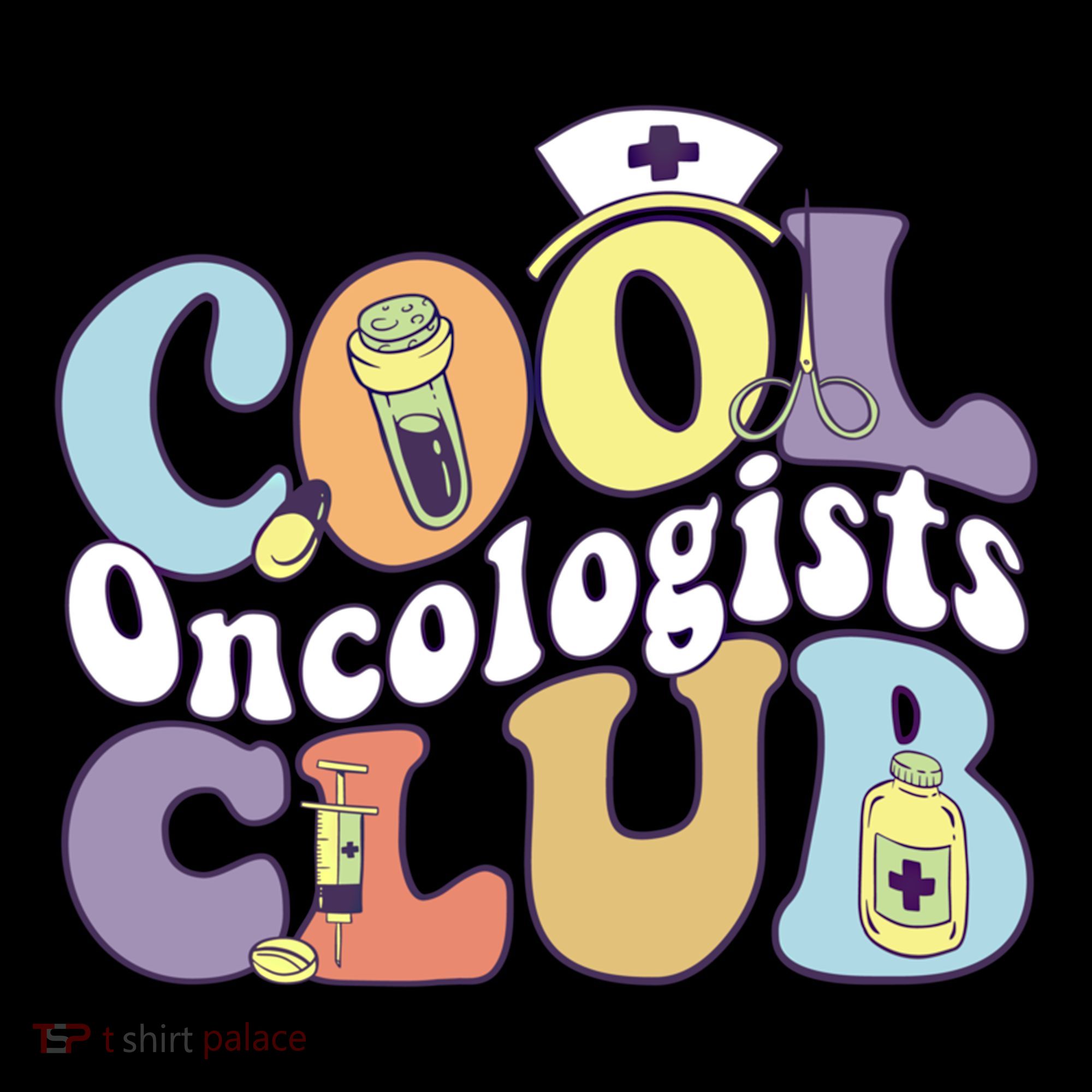 Cool Oncologists Club Oncology Practitioner Squad Groovy Gift Backpack