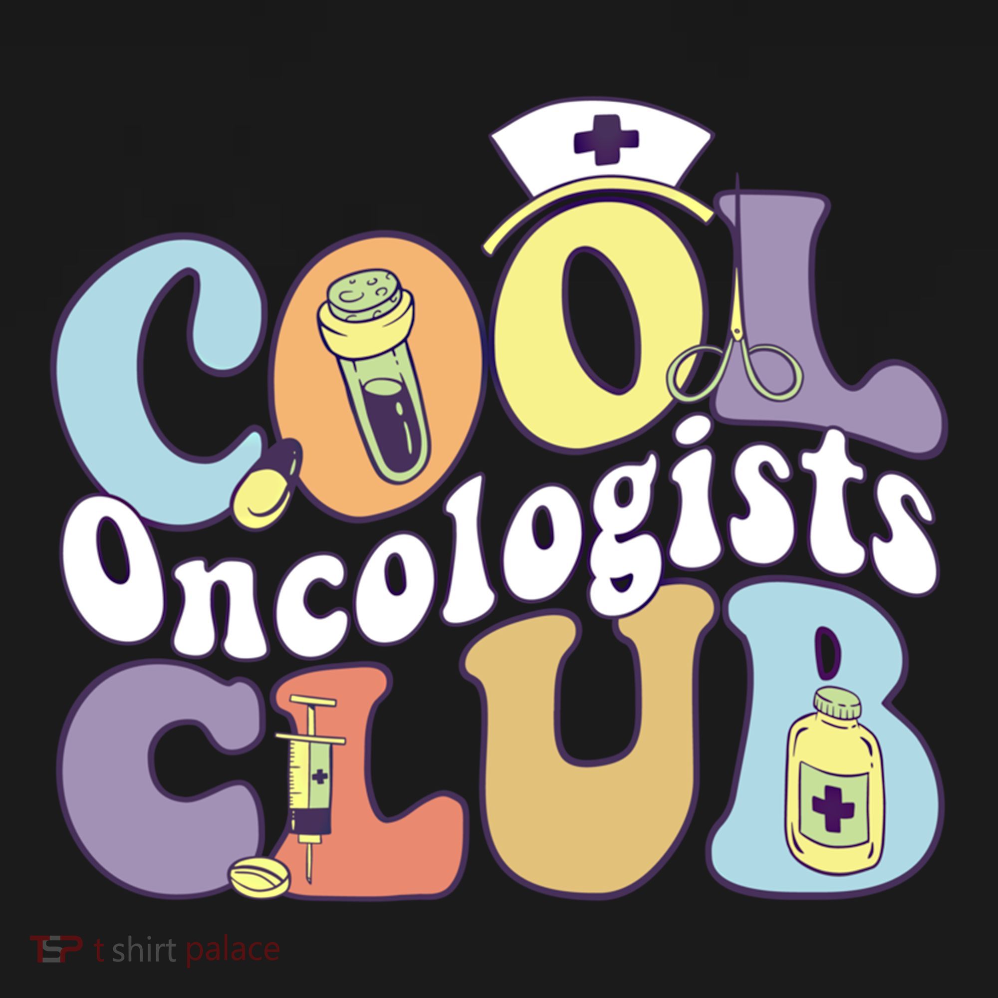 Cool Oncologists Club Oncology Practitioner Squad Groovy Gift Pajama Set