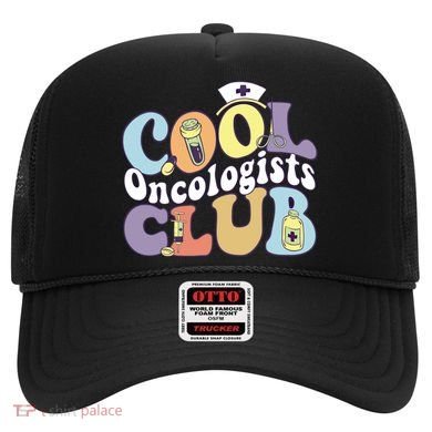 Cool Oncologists Club Oncology Practitioner Squad Groovy Gift Hat
