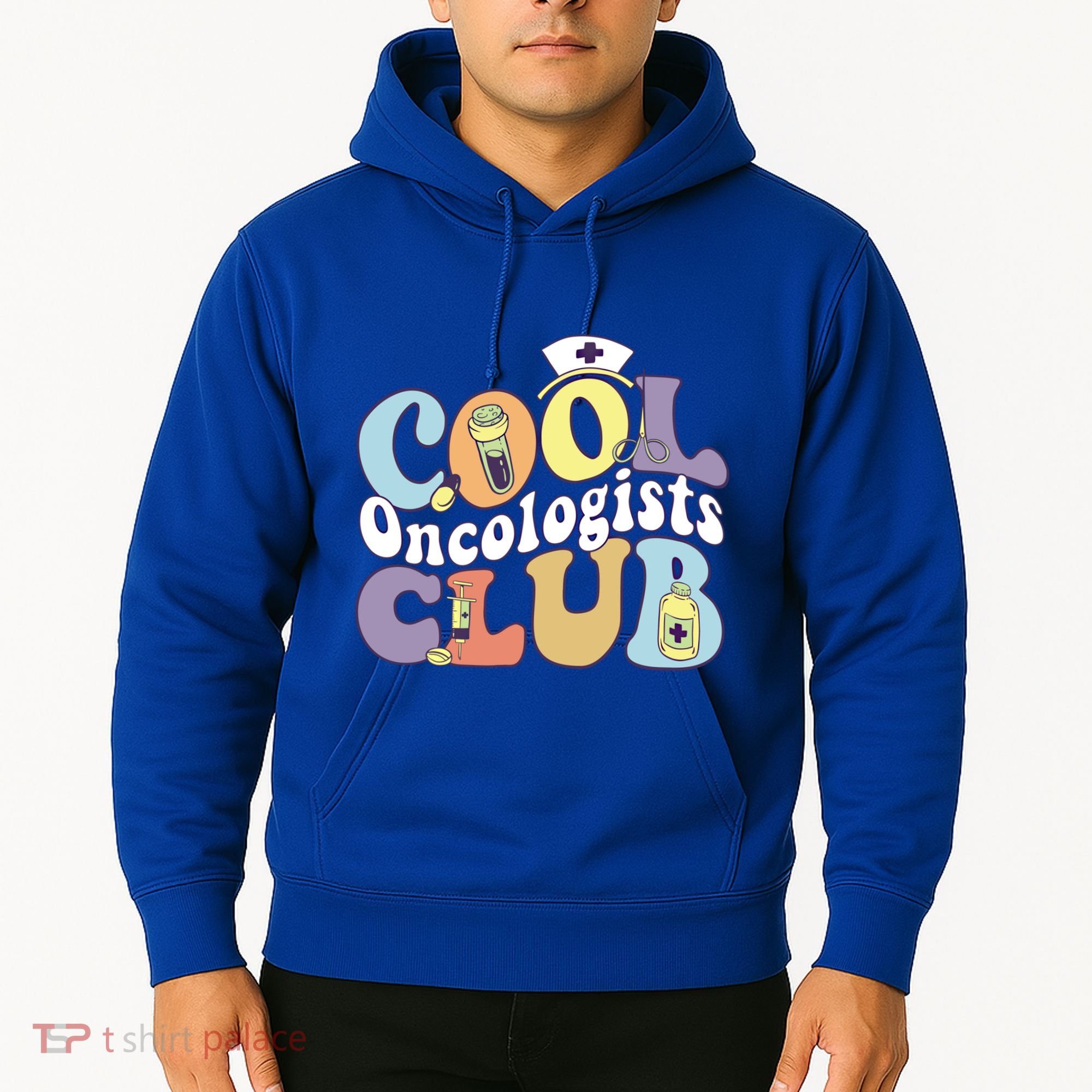 Cool Oncologists Club Oncology Practitioner Squad Groovy Gift Hoodie