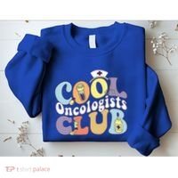 Cool Oncologists Club Oncology Practitioner Squad Groovy Gift Sweatshirt thumb 2