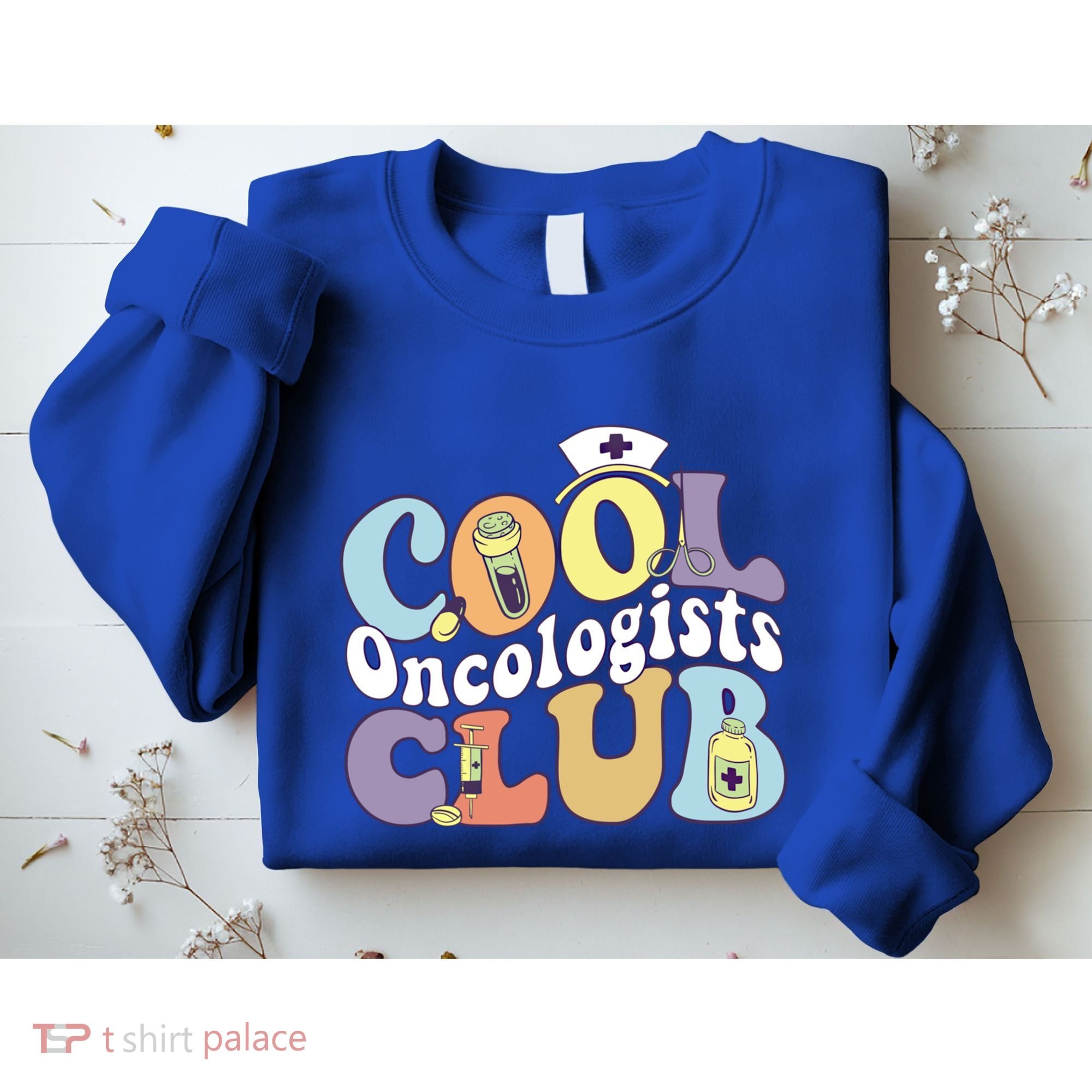 Cool Oncologists Club Oncology Practitioner Squad Groovy Gift Sweatshirt