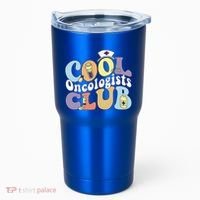 Cool Oncologists Club Oncology Practitioner Squad Groovy Gift Tumbler thumb 0