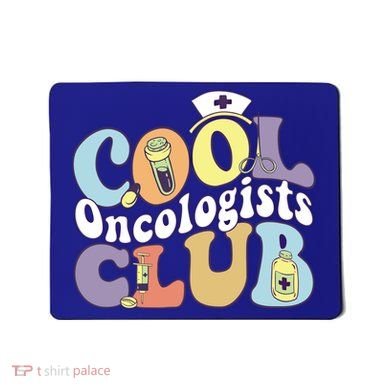 Cool Oncologists Club Oncology Practitioner Squad Groovy Gift Mousepad