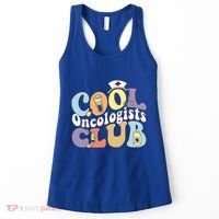 Cool Oncologists Club Oncology Practitioner Squad Groovy Gift Women's Tank Top thumb 0