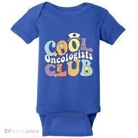 Cool Oncologists Club Oncology Practitioner Squad Groovy Gift Baby Bodysuit thumb 0