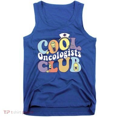 Cool Oncologists Club Oncology Practitioner Squad Groovy Gift Tank Top