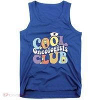 Cool Oncologists Club Oncology Practitioner Squad Groovy Gift Tank Top thumb 0