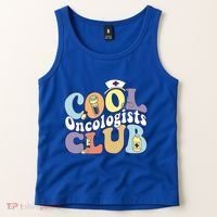 Cool Oncologists Club Oncology Practitioner Squad Groovy Gift Tank Top thumb 2