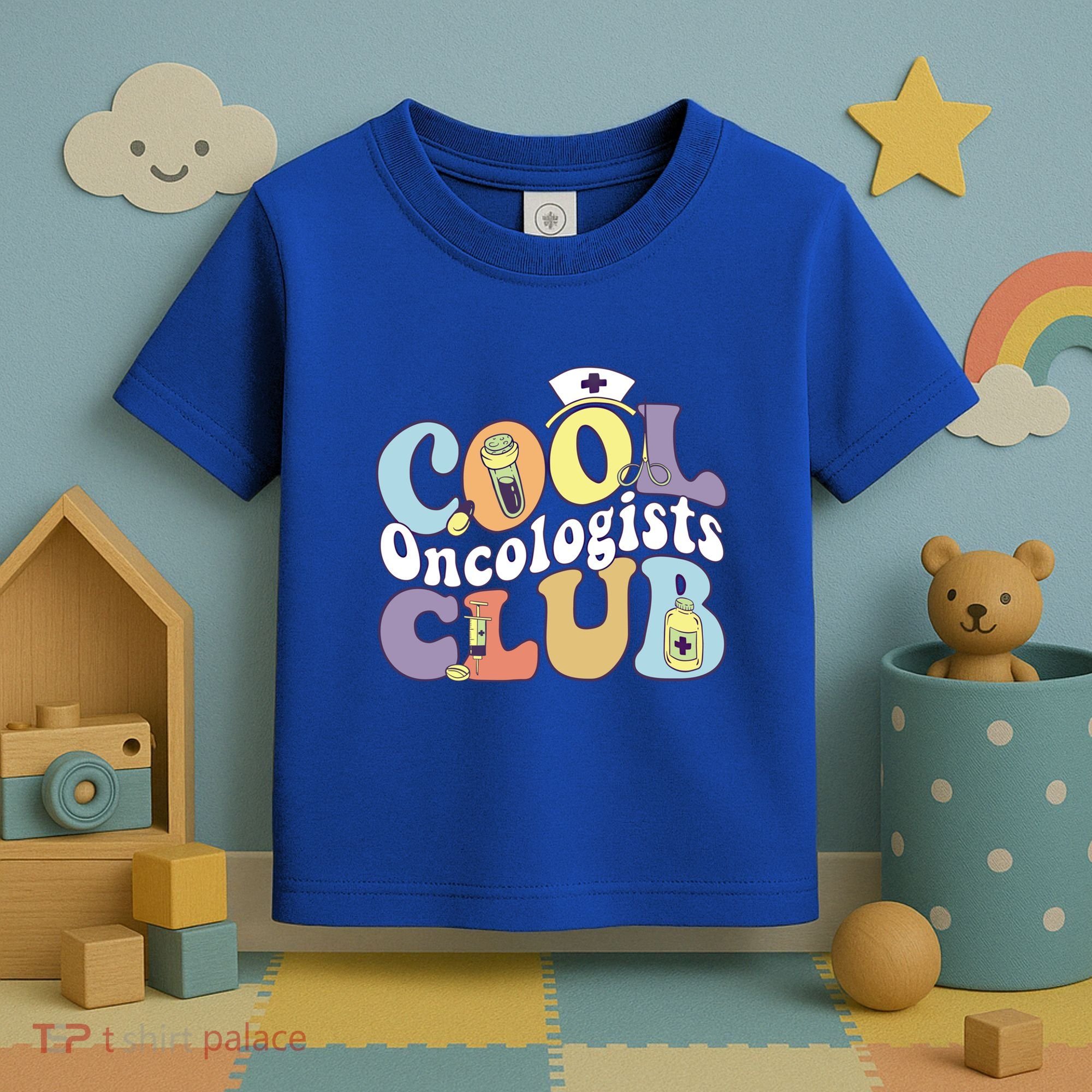 Cool Oncologists Club Oncology Practitioner Squad Groovy Gift Toddler T-Shirt