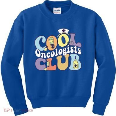 Cool Oncologists Club Oncology Practitioner Squad Groovy Gift Kids Sweatshirt
