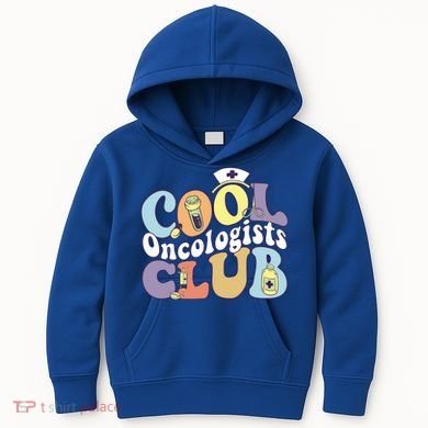 Cool Oncologists Club Oncology Practitioner Squad Groovy Gift Kids Hoodie