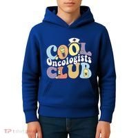 Cool Oncologists Club Oncology Practitioner Squad Groovy Gift Kids Hoodie thumb 4