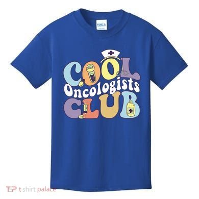 Cool Oncologists Club Oncology Practitioner Squad Groovy Gift Kids T-Shirt