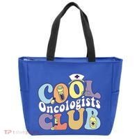 Cool Oncologists Club Oncology Practitioner Squad Groovy Gift Tote Bag thumb 0