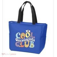 Cool Oncologists Club Oncology Practitioner Squad Groovy Gift Tote Bag thumb 3