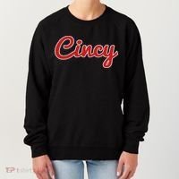 Cincinnati Ohio Classic Red Script Cincy City Women's Sweatshirt thumb 0