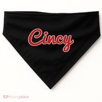 Cincinnati Ohio Classic Red Script Cincy City USA-Made Doggie Bandana thumb 0