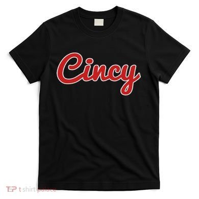Cincinnati Ohio Classic Red Script Cincy City T-Shirt