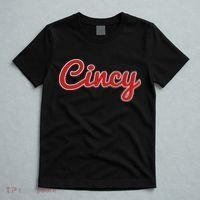 Cincinnati Ohio Classic Red Script Cincy City T-Shirt thumb 5