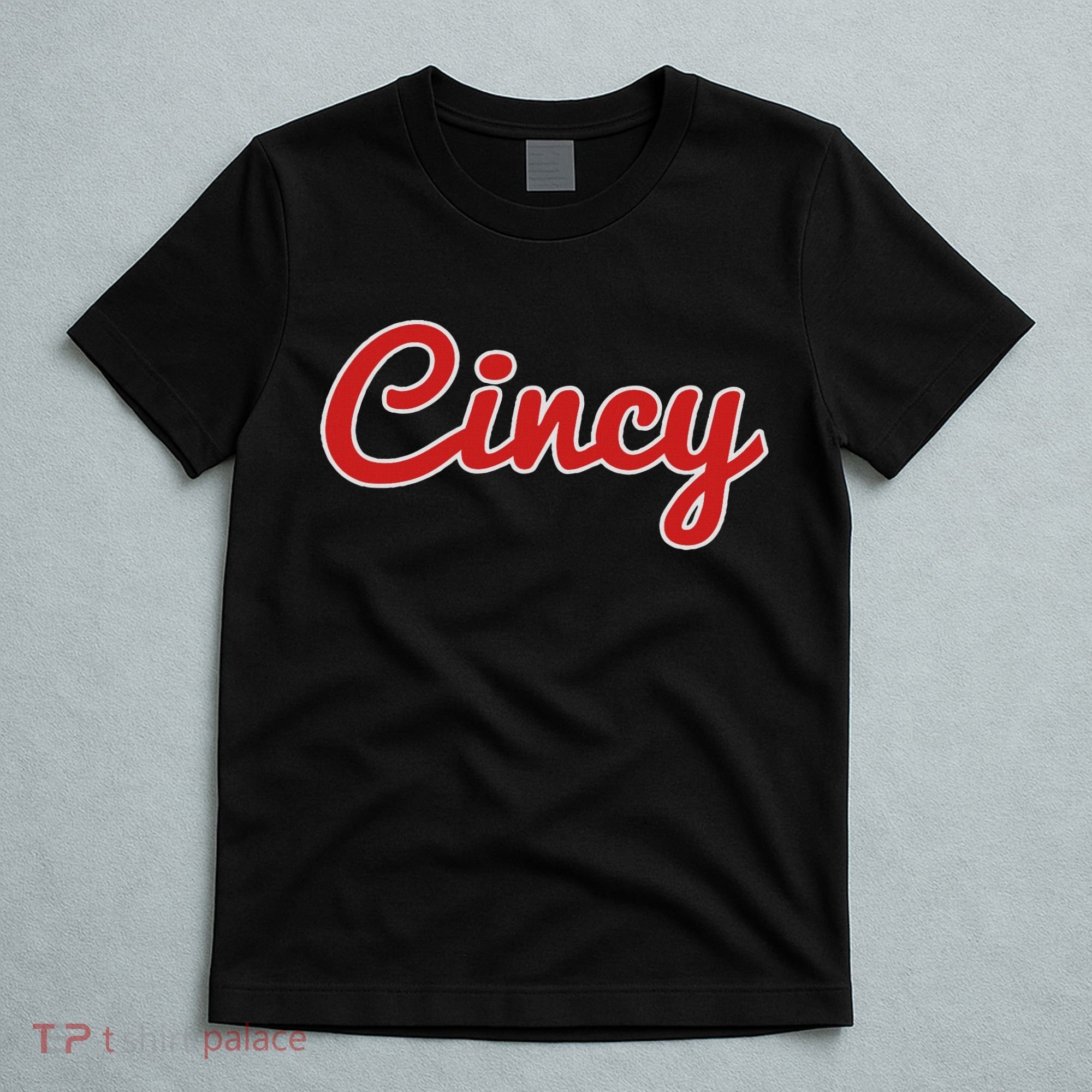 Cincinnati Ohio Classic Red Script Cincy City T-Shirt