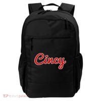 Cincinnati Ohio Classic Red Script Cincy City Backpack thumb 0