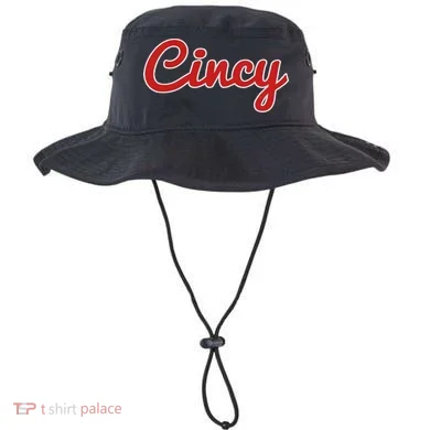 Cincinnati Ohio Classic Red Script Cincy City Bucket Hat
