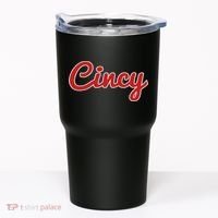 Cincinnati Ohio Classic Red Script Cincy City Tumbler thumb 0