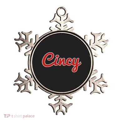 Cincinnati Ohio Classic Red Script Cincy City Ornament