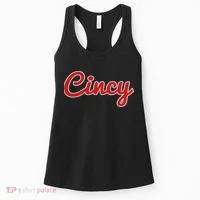 Cincinnati Ohio Classic Red Script Cincy City Women's Tank Top thumb 0
