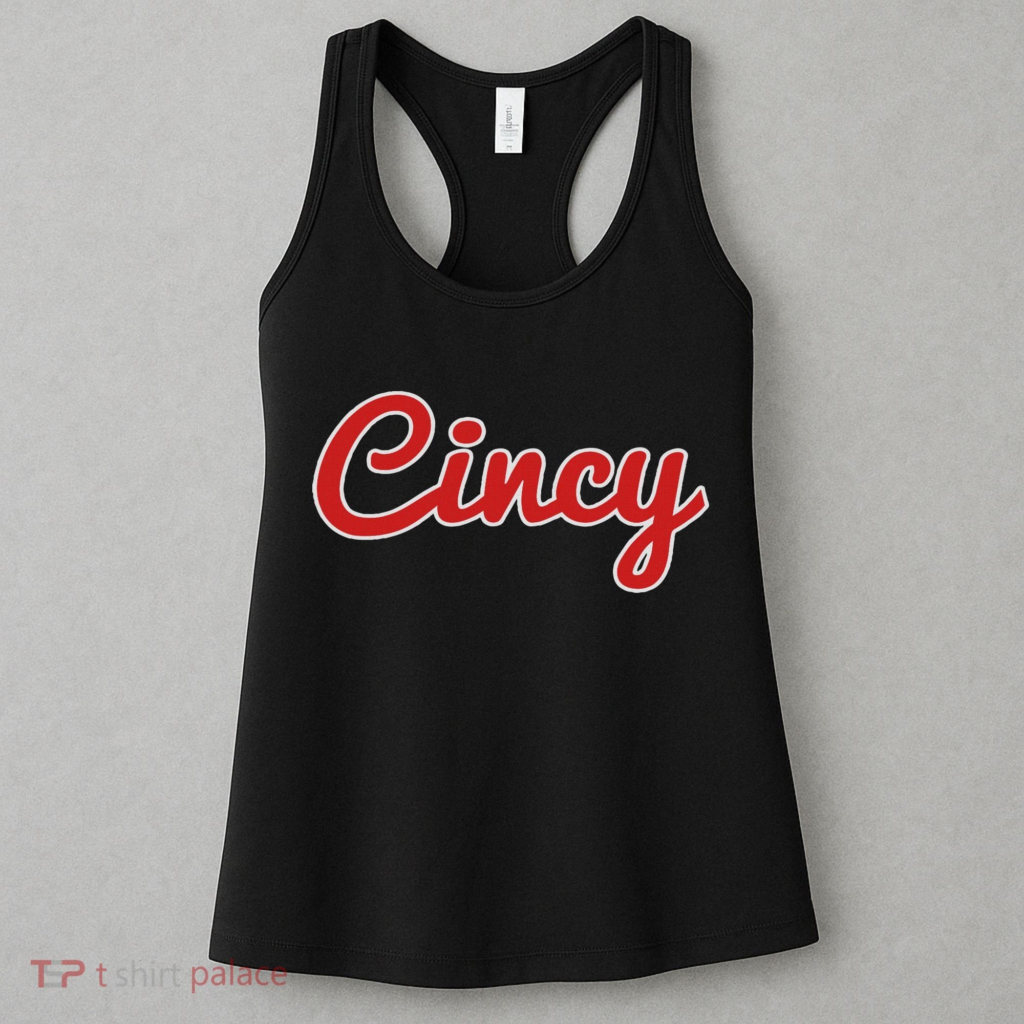 Cincinnati Ohio Classic Red Script Cincy City Women's Tank Top