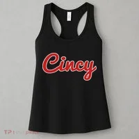Cincinnati Ohio Classic Red Script Cincy City Women's Tank Top thumb 3