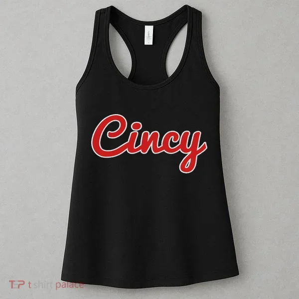 Cincinnati Ohio Classic Red Script Cincy City Women's Tank Top