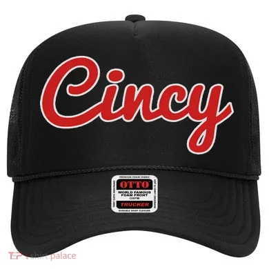 Cincinnati Ohio Classic Red Script Cincy City Hat