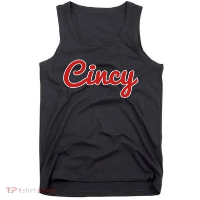 Cincinnati Ohio Classic Red Script Cincy City Tank Top