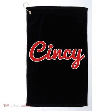 Cincinnati Ohio Classic Red Script Cincy City Golf Towel