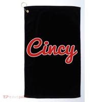 Cincinnati Ohio Classic Red Script Cincy City Golf Towel thumb 0