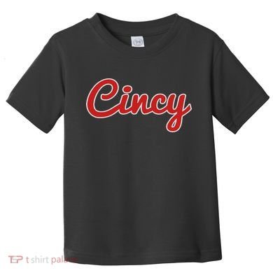 Cincinnati Ohio Classic Red Script Cincy City Toddler T-Shirt
