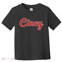 Cincinnati Ohio Classic Red Script Cincy City Toddler T-Shirt thumb 0