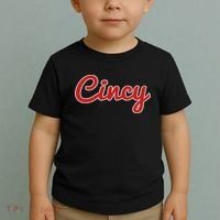Cincinnati Ohio Classic Red Script Cincy City Toddler T-Shirt thumb 2