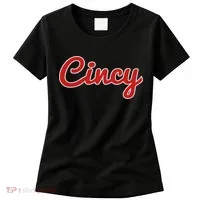Cincinnati Ohio Classic Red Script Cincy City Women's T-Shirt thumb 0
