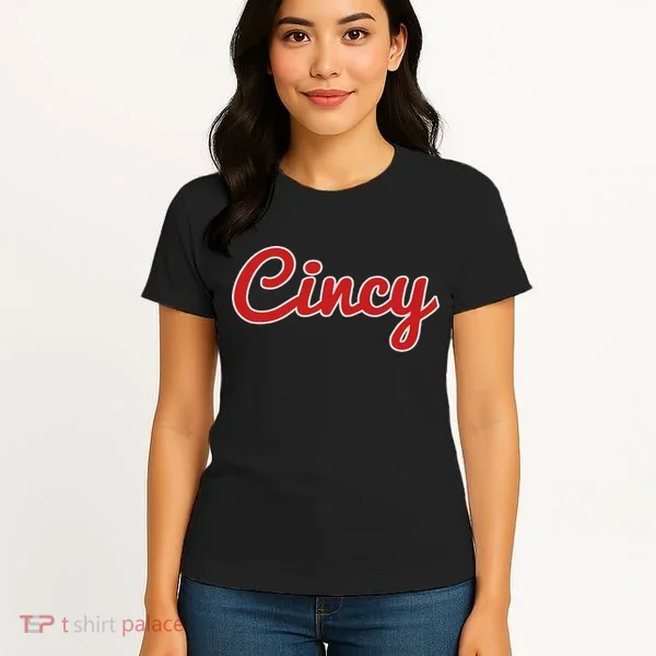 Cincinnati Ohio Classic Red Script Cincy City Women's T-Shirt