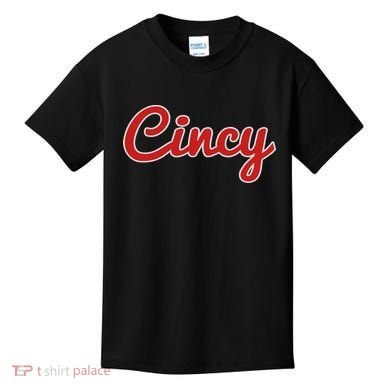 Cincinnati Ohio Classic Red Script Cincy City Kids T-Shirt
