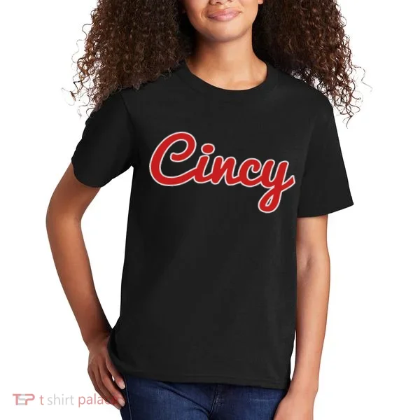 Cincinnati Ohio Classic Red Script Cincy City Kids T-Shirt