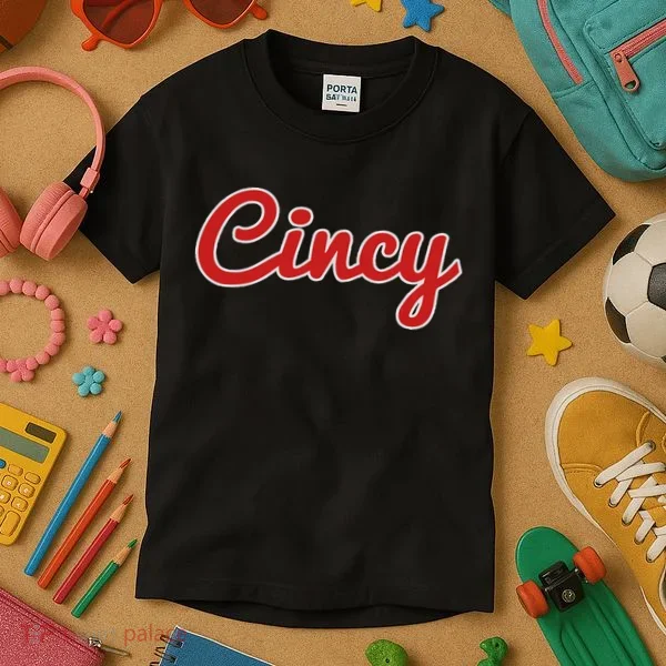 Cincinnati Ohio Classic Red Script Cincy City Kids T-Shirt