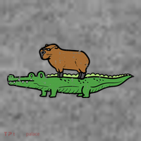 Capybara On Crocodile Capy Alligator Rodent Toddler Hoodie thumb 2