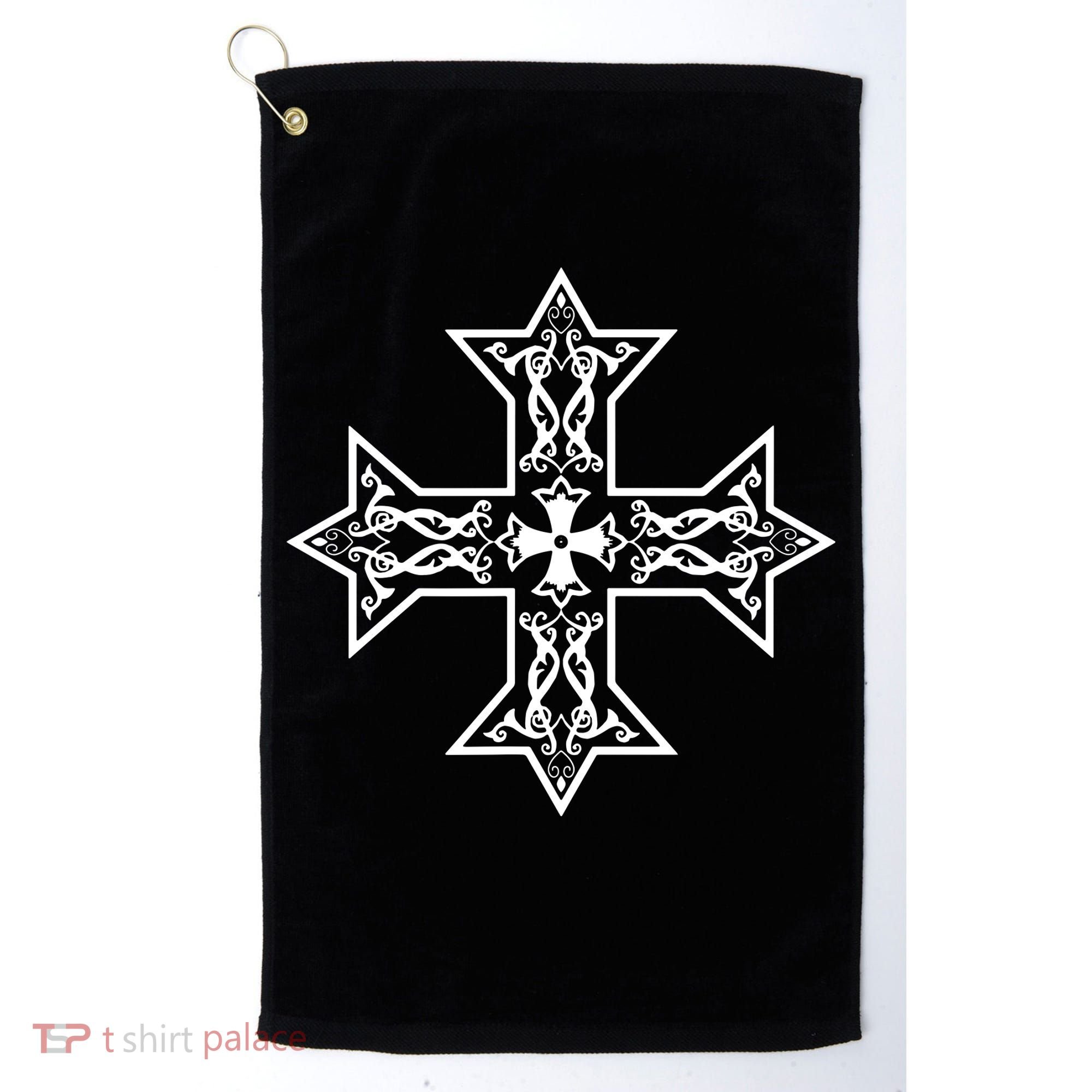 Coptic Orthodox Cross Golf Towel