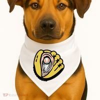 Chesapeake Oyster Catchers Tees Chesapeake Oyster Catchers Baseball USA-Made Doggie Bandana thumb 1