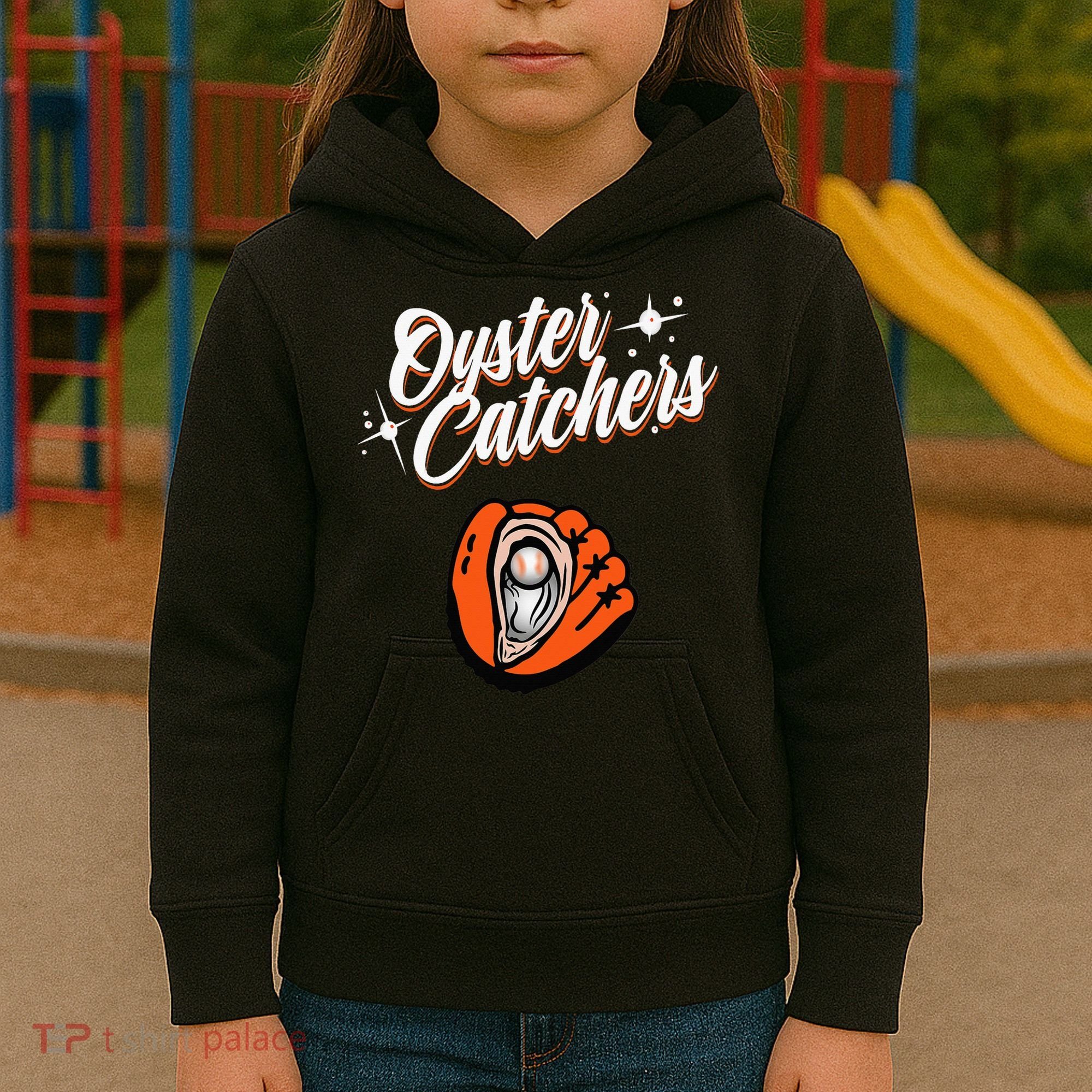 Chesapeake Oyster Catchers Logo Kids Hoodie